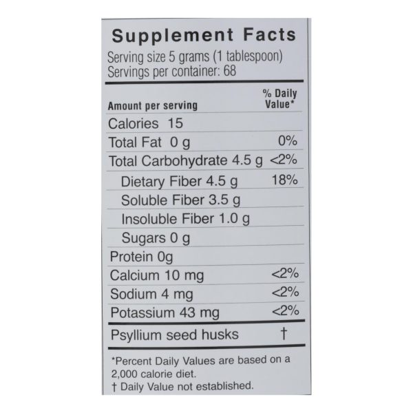 Yerba Prima Psyllium Whole Husks - 12 oz - Image 3