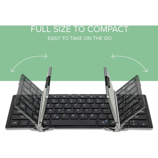 Plugable Foldable Bluetooth Keyboard Compatible with iPad, iPhones, Android, and Windows - Image 2