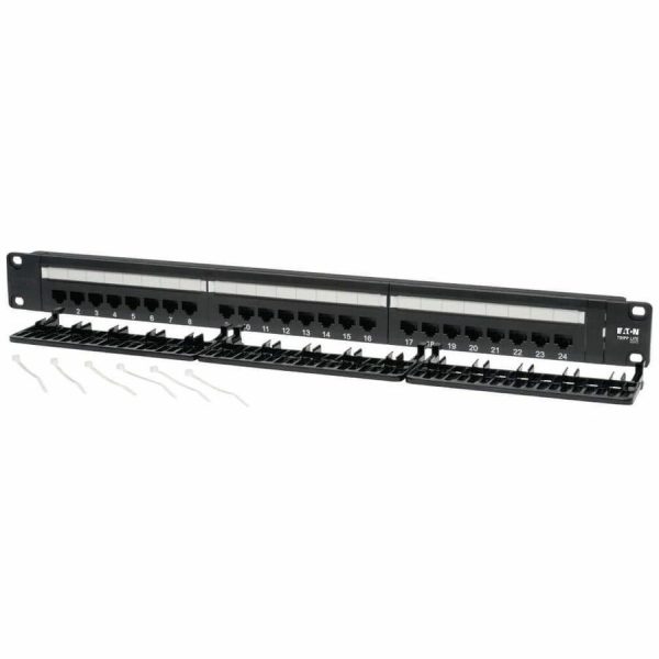 Eaton Tripp Lite Series 24-Port 1U Rack-Mount Cat6/Cat5 110 Patch Panel, 568B, RJ45 Ethernet, TAA - Image 3