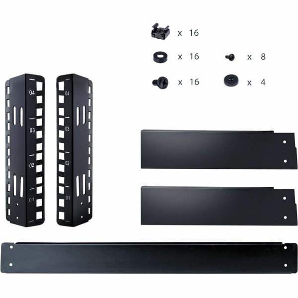 StarTech.com 2-Post 4U Desktop Server Rack, Open Frame 19in Network Rack, Small Home/Office Rack for AV / Studio / Data / IT Equipment - Image 8