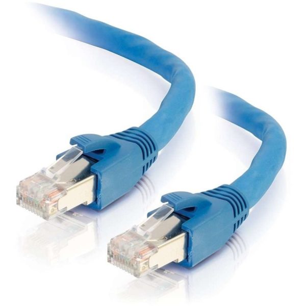 C2G 75ft Cat6 Ethernet Cable - Snagless Solid Shielded - Blue - Image 2