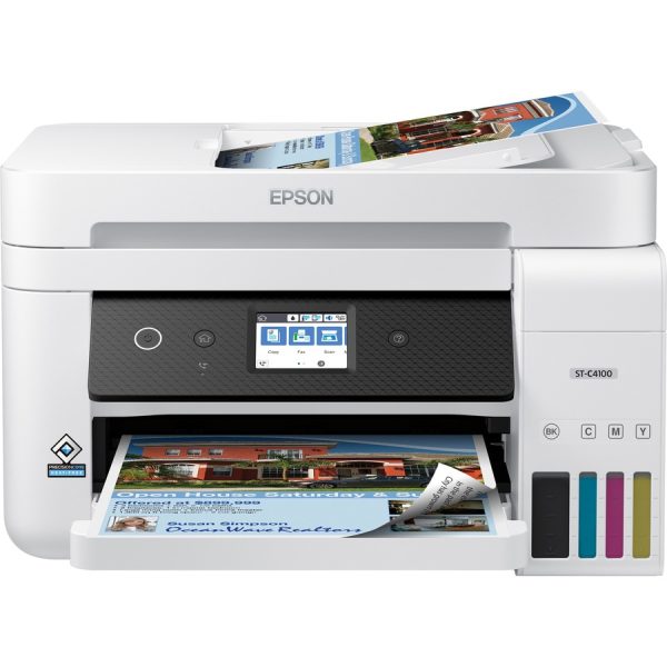 Epson WorkForce ST-C4100 Wireless Inkjet Multifunction Printer - Color - Image 8