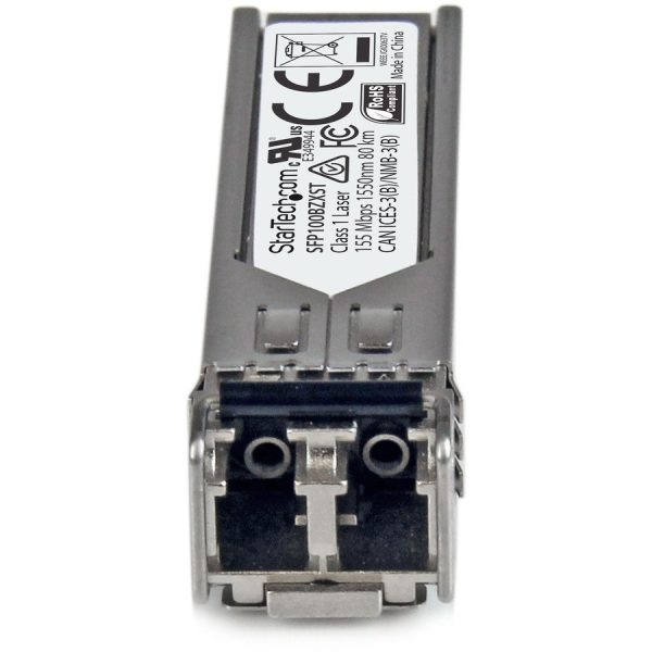 StarTech.com MSA Uncoded SFP Module - 100BASE-ZX - 100Mb Ethernet SFP 100MbE Single Mode Fiber (SMF) Optic Transceiver Module - 80km DDM - Image 3