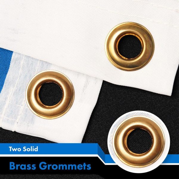 G128 10 Pack: Estonia Estonian Flag | 3x5 Ft | LiteWeave Pro Series Printed 150D Polyester | Country Flag, Indoor/Outdoor, Vibrant Colors, Brass Grommets, Thicker and More Durable Than 100D 75D Poly - Image 2