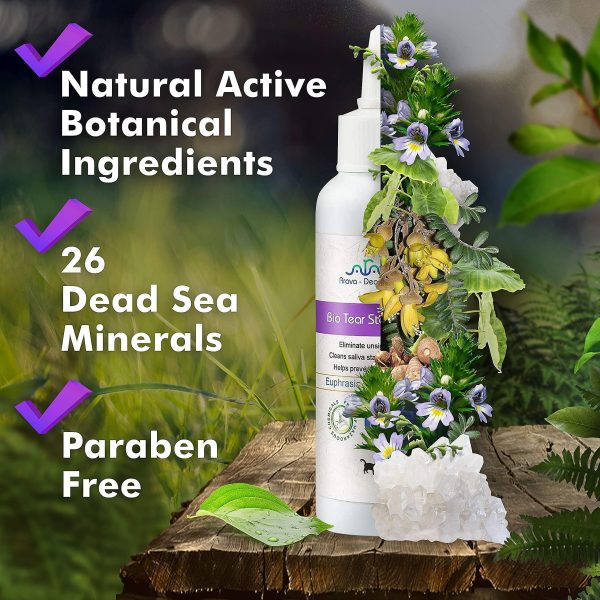 Arava   Tear Stain Remover   Eye Stain Cleaner for Dogs & Cats   Natural Ingredients & 26 Dead Sea Minerals   Safe & Effective for Pets   Removes Tear & Saliva Stains & Prevents New Ones - Image 7