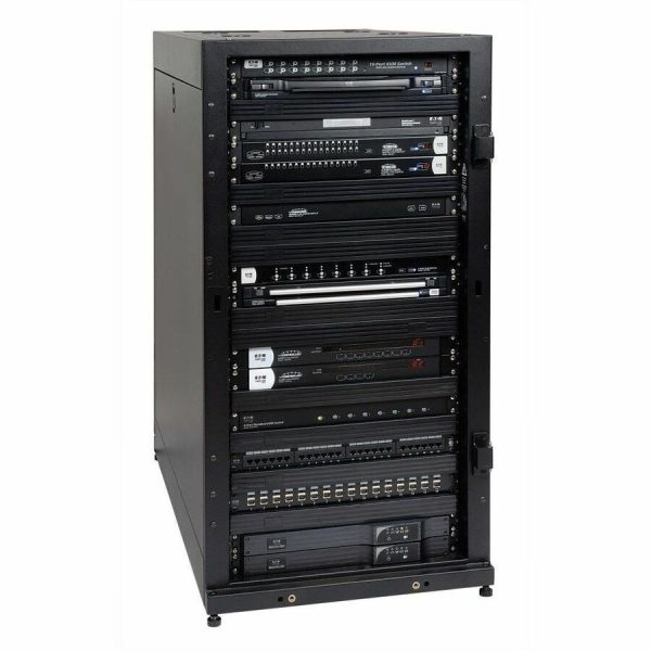 Eaton Tripp Lite Series 25U SmartRack Standard-Depth Half-Height Server Rack Enclosure, Doors and Side Panels - Image 8