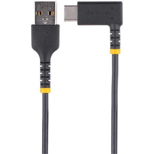 StarTech.com 6tf (2m) USB A to C Charging Cable Right Angle, Heavy Duty Fast Charge USB-C Cable, Durable and Rugged Aramid Fiber, 3A - Image 3