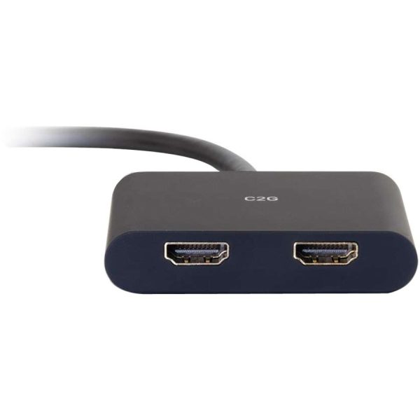C2G 4K DisplayPort to Dual HDMI MST Hub - DisplayPort 1.2 to HDMI Splitter - M/F - Image 2