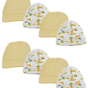 Baby Boy, Baby Girl, Unisex Infant Caps (pack Of 8) Nc_0333