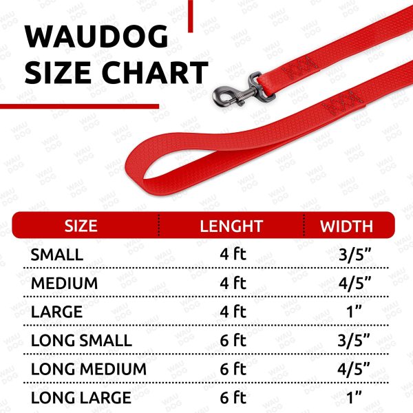 Waterproof Dog Leash 4 Ft   6 Ft   Anti Slip Dog Leash for Large Dogs Small and Medium Dogs   Heavy Duty Dog Leash with Water and Dirt Resistant   Long Or Short Dog Leashes for Boy & Girl Dogs - Image 3