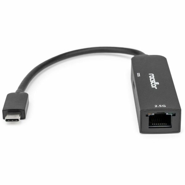 Rocstor Premium USB-C to 2.5 Gb Ethernet with USB-C 100W Power Delivery PD 3.0 Adapter - Image 3