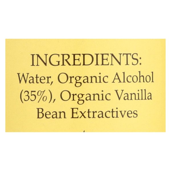 Flavorganics Extract - Organic - Vanilla - 2 oz - case of 12 - Image 2