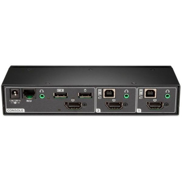 VERTIV Cybex SC820DPH-400 KVM SwitchboxVertiv Cybex SC800 Secure KVM | Single Head | 2 Port Universal DisplayPort | NIAP version 4.0 Certified (SC820DPH-400) - Image 2