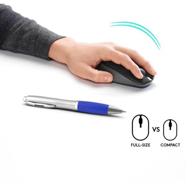 Logitech Wireless Mouse M190 - Full Size Ambidextrous Curve Design, 18-Month Battery with Power Saving Mode, Precise Cursor Control & Scrolling, Wide Scroll Wheel, Thumb Grips (Charcoal) - Image 2