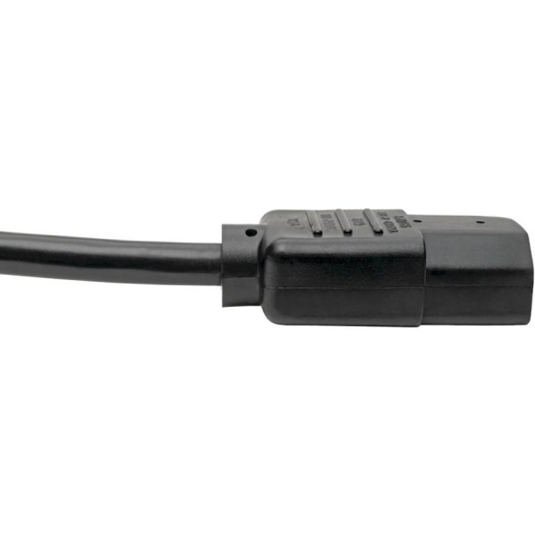 Eaton Tripp Lite Series PDU Power Cord, C13 to C14 - 10A, 250V, 18 AWG, 10 ft. (3.05 m), Black - Image 4