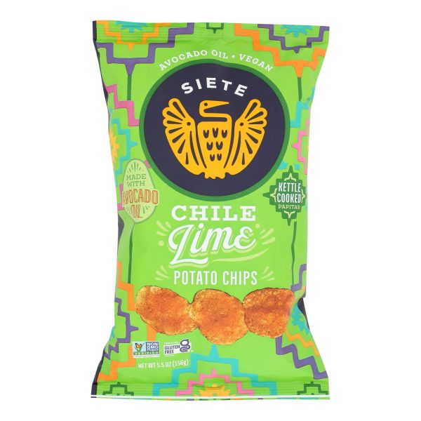 Siete - Kettle Chip Chile Lime - Case of 6-5.5 OZ - Image 2