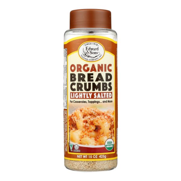 Edward and Sons Organic Breadcrumbs - Lightly Salted - Case of 6 - 15 oz. - Image 2