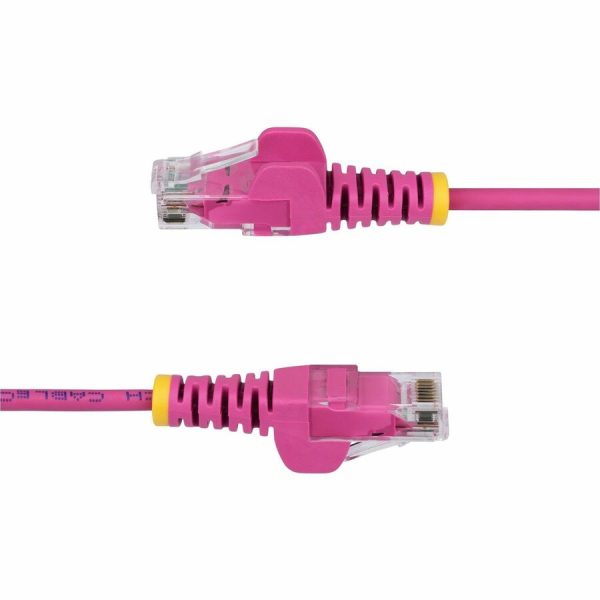 StarTech.com 10ft Pink Slim CAT6 Ethernet Cable, Slim Snagless RJ45, UTP, LSZH, 28AWG Bare Copper, Slim Network Patch Cord, Fluke Tested - Image 3