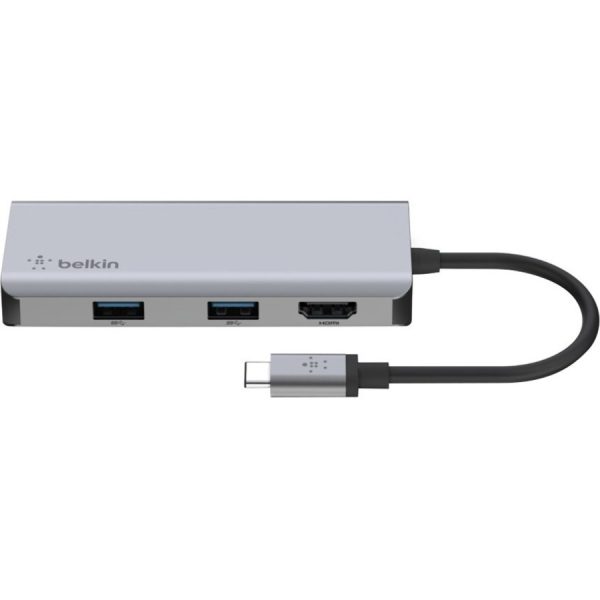 Belkin USB-C 5-in-1 Multiport Adapter, Laptop Docking Station, 2x USB-A 3.1, 4k HDMI @ 30Hz, Up to 5Gps data transfer - Image 2