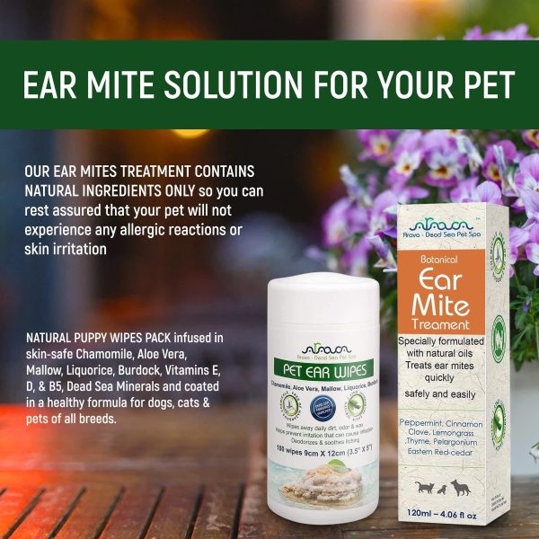 Arava Natural Ear Mite Treatment   for Dogs & Cats   Pet Ear Mites Infection Cleaner   Treat Inaccessible Areas & Prevent Infections   NOT for Cats Under 13 LBS & Puppies Under 9 Months - Image 5