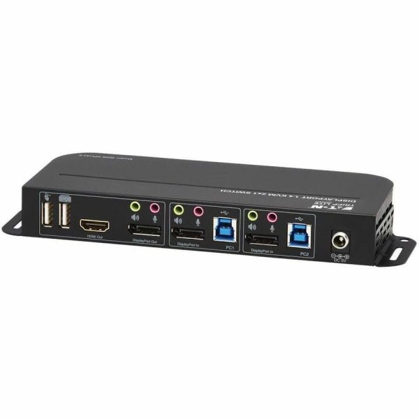Eaton Tripp Lite Series 2-Port DisplayPort/USB KVM Switch - 4K 60 Hz, HDR, HDCP 2.2, IR, DP 1.4, USB Sharing, USB 3.0 Cables - Image 6