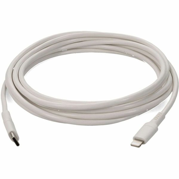 6ft (2m) USB-C 3.1 Male to Lightning Male Sync and Charge White Cable - Image 8