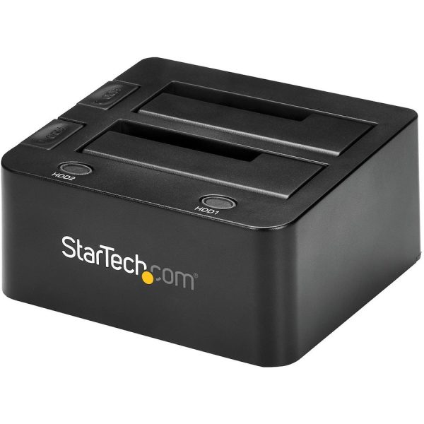 StarTech.com Dual-Bay USB 3.0 to SATA Hard Drive Docking Station, 2.5/3.5" SATA I/II/III, SSD/HDD Dock, USB Hard Drive Bay, Top-Loading - Image 2