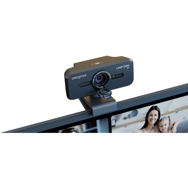Creative Live! Cam Sync V3 2K QHD USB Webcam with 4X Digital Zoom (4 Zoom Modes from Wide Angle to Narrow Portrait View), Privacy Lens, 2 Mics, for PC and Mac - Image 6