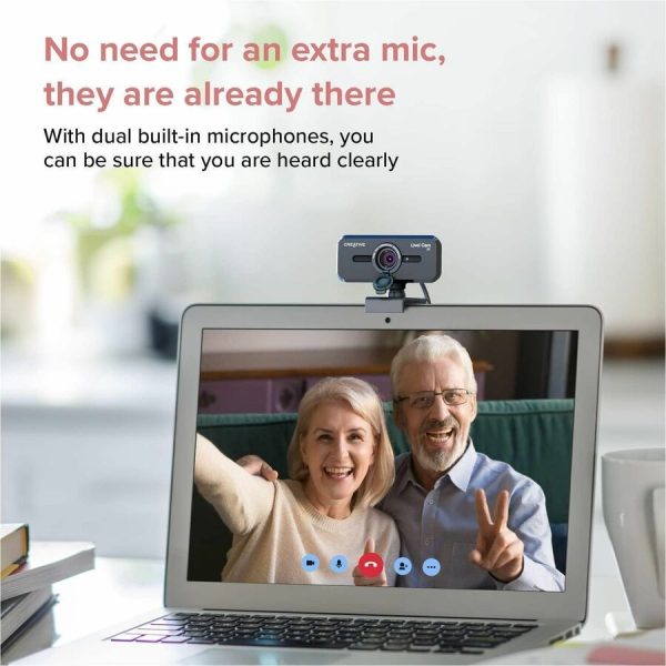 Creative Live! Cam Sync V3 2K QHD USB Webcam with 4X Digital Zoom (4 Zoom Modes from Wide Angle to Narrow Portrait View), Privacy Lens, 2 Mics, for PC and Mac - Image 10