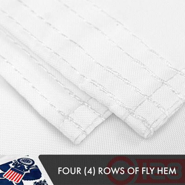 G128 2 PACK: US Coast Guard Flag 3x5 Ft Double-sided Embroidered Polyester - Image 5