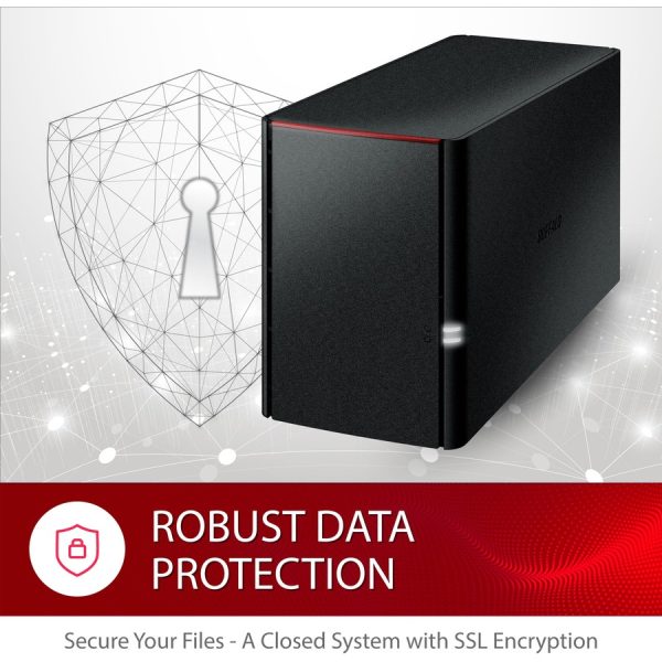 BUFFALO LinkStation SoHo 220 Home-Office NAS Storage 4TB Personal Cloud Hard Drives Included - Image 7