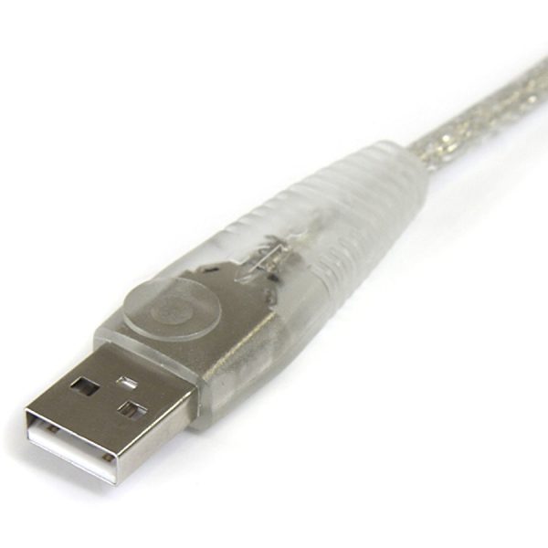 StarTech.com - Transparent USB 2.0 cable - 4 pin USB Type A (M) - 4 pin USB Type B (M) - ( USB / Hi-Speed USB ) - 15 ft - Image 2