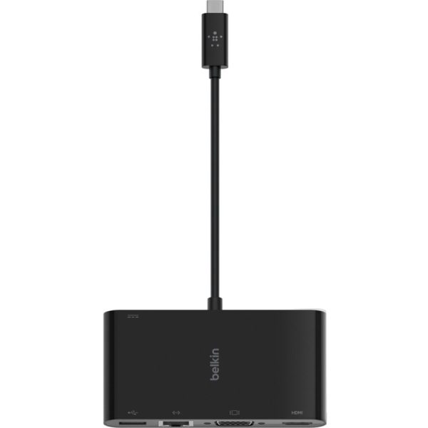 Belkin USB-C Multiport Adapter, USB-C to HDMI - USB A 3.0 - VGA, up to 100W Power Delivery, up 4k Resolution - Image 3