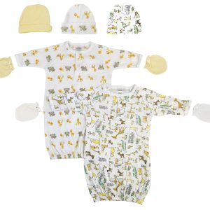 Unisex Newborn Baby 7 Piece Gown Set Nc_0757
