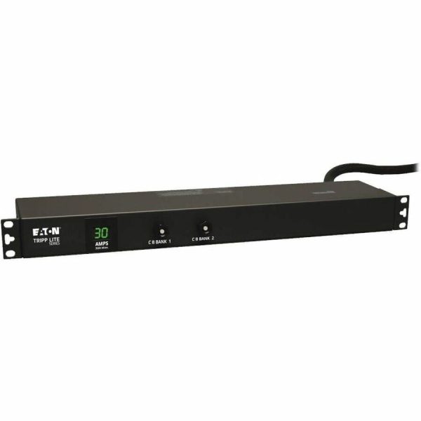 Eaton Tripp Lite Series 2.9kW Single-Phase Local Metered PDU, 120V Outlets (12 5-15/20R), L5-30P, 15 ft. (4.57 m) Cord, 1U Rack-Mount