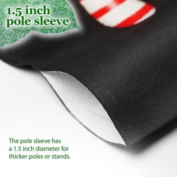 G128 House Flag Joyful Santa | 28x40 Inch | Printed Blockout Polyester - Christmas Decoration - Image 5