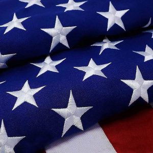 American Flag 220GSM Embroidered Spun Polyester 2x3 Ft
