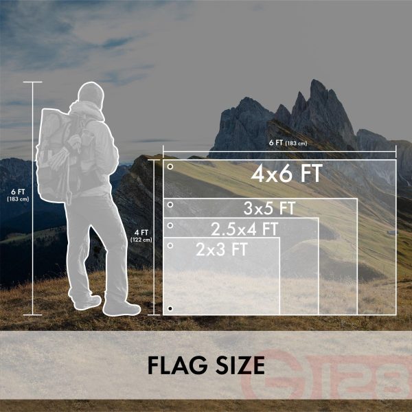 American Flag 220GSM Embroidered Spun Polyester 2x3 Ft - Image 8