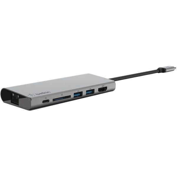 Belkin USB-C 6-in-1 Multiport Adapter, Laptop Docking Station, 4k HDMI, 60W PD - Image 2