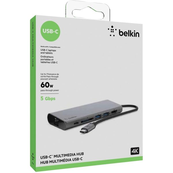 Belkin USB-C 6-in-1 Multiport Adapter, Laptop Docking Station, 4k HDMI, 60W PD - Image 5