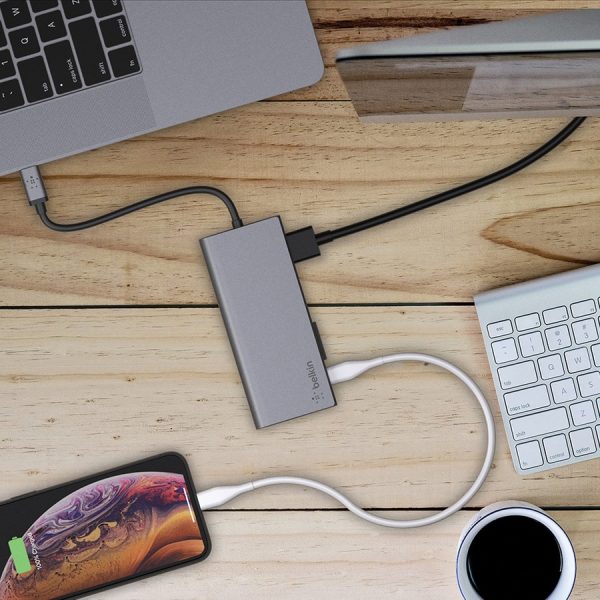 Belkin USB-C 6-in-1 Multiport Adapter, Laptop Docking Station, 4k HDMI, 60W PD - Image 6