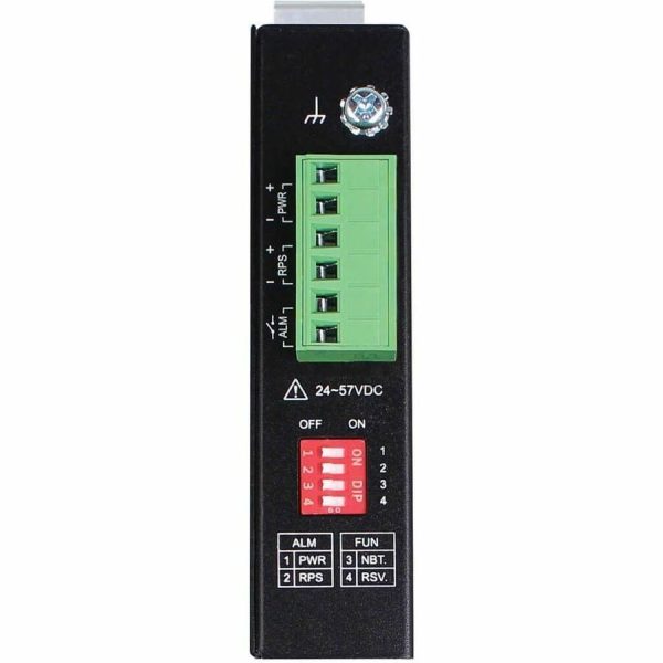 Eaton Tripp Lite Series Industrial Gigabit Ethernet PoE injector, 60W PoE++, 802.3bt, Midspan, -40? to +75?, IP30 housing, Dual 24-57VDC , DIN rail, 1 Port, TAA - Image 4