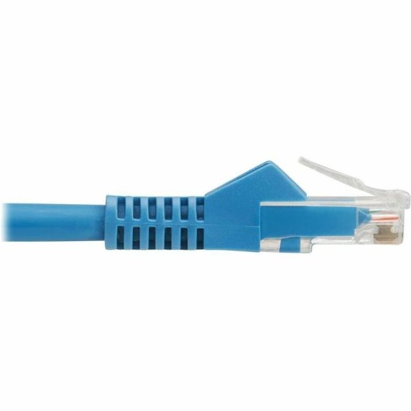 Eaton Tripp Lite Series Cat6 Gigabit Snagless Molded UTP Ethernet Cable (RJ45 M/M), PoE, LSZH, Blue, 2 m (6.6 ft.) - Image 2