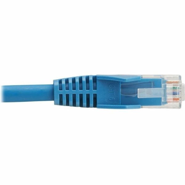 Eaton Tripp Lite Series Cat6 Gigabit Snagless Molded UTP Ethernet Cable (RJ45 M/M), PoE, LSZH, Blue, 2 m (6.6 ft.) - Image 3