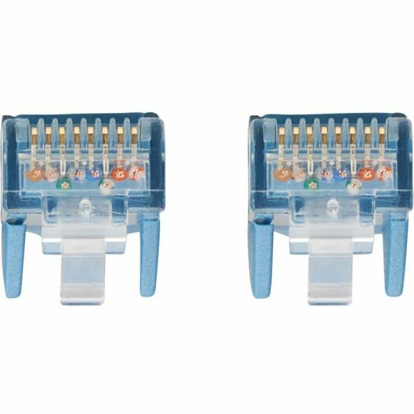 Eaton Tripp Lite Series Cat6 Gigabit Snagless Molded UTP Ethernet Cable (RJ45 M/M), PoE, LSZH, Blue, 2 m (6.6 ft.) - Image 4
