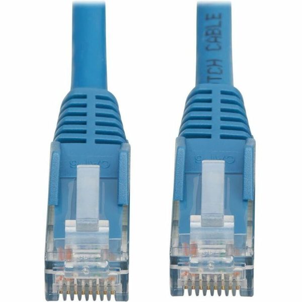 Eaton Tripp Lite Series Cat6 Gigabit Snagless Molded UTP Ethernet Cable (RJ45 M/M), PoE, LSZH, Blue, 2 m (6.6 ft.) - Image 5