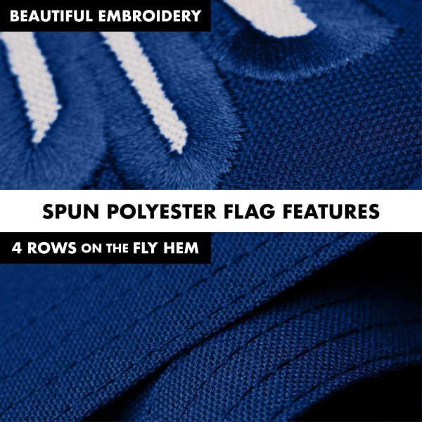 G128 Combo Pack: 5 Ft Tangle Free Spinning Flagpole (Black) & South Carolina Flag 2x3 Ft Embroidered 220GSM Spun Polyester, Brass Grommets (Flag Included) Aluminum Flag Pole - Image 5