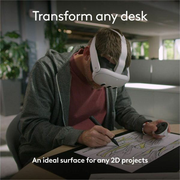 Logitech MX Mat for MX Ink Mixed Reality (MR) Stylus - Meta Quest 2, Meta Quest 3, Meta Quest 3S - Image 2