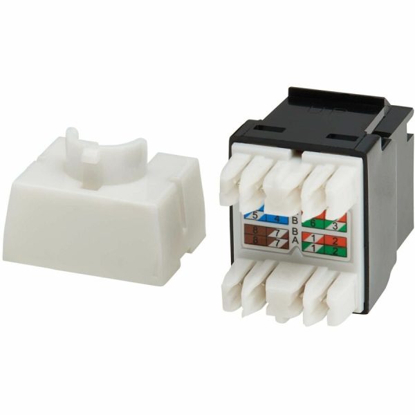 Eaton Tripp Lite Series Cat6a Keystone Jack - 4PPoE Compliant, 110/Krone, 568A/B, RJ45 Ethernet, Black, TAA - Image 6