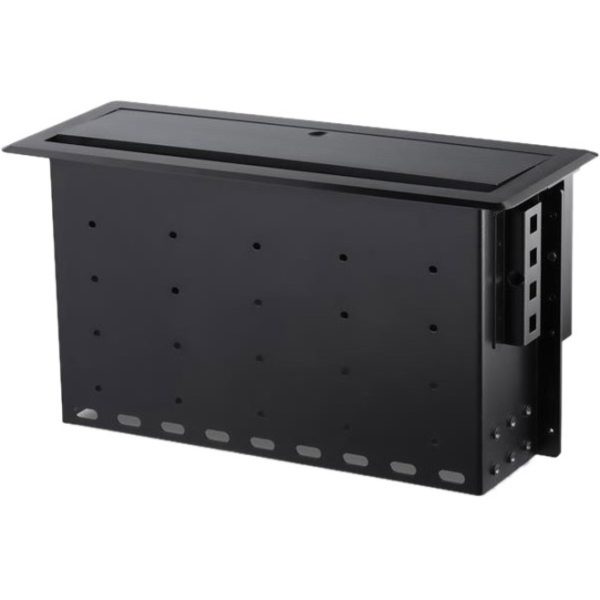 StarTech.com Dual-Module Conference Table Connectivity Box - Customizable - Add two connectivity modules of your choice (sold separately) - Add charging power, AV and laptop connections directly to your boardroom table - Features a lid that closes flush with the table's surface and a built-in cable organizer - Image 2